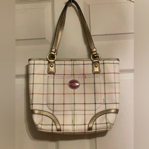 Coach Purse Peyton Tattersall Tote